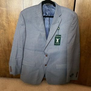 NWT Ralph Lauren Men’s Blazer Size 44 Regular blue and black design- brand new